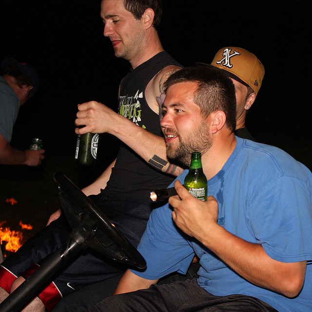 Fire, Golf Carts, and Beer