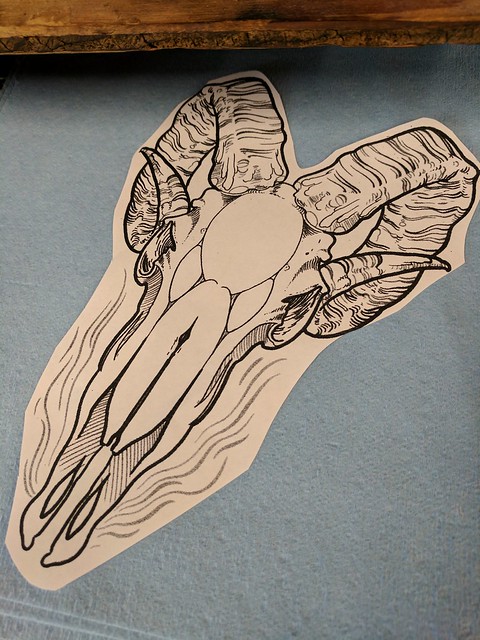 Bout to get this ram skull put on me