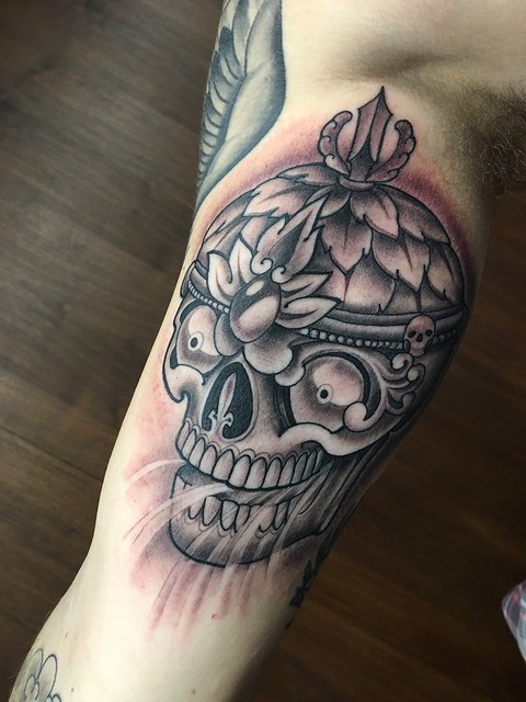 Got this skull on my arm now