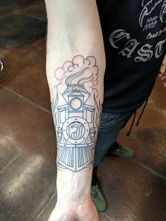 Tattoo - Train tattoo: Lined