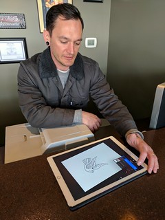 Tattoo - My tattoo artist draws all his designs on an iPad now