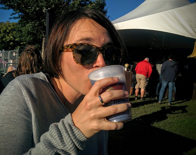 Chillin at the Dos Equis lounge