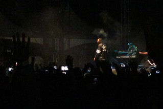 Snoop Takes the stage a half hour late, ha