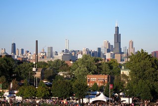 Skyline - Chicago from the ferris wheel at Douglas Park