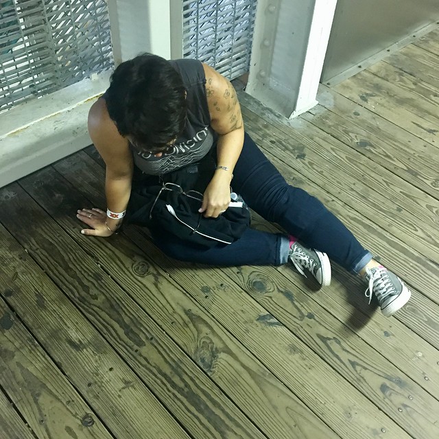 Havin a lil sat down after the show