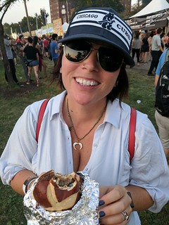 Enjoyin some festival food