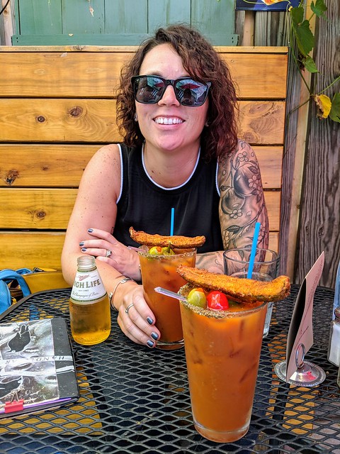 We pulled into town a bit early, so we drove straight to handlebar