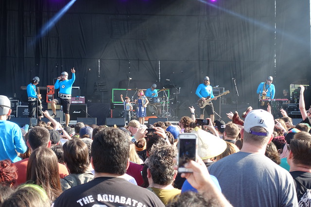 Kids rockin with the Aquabats