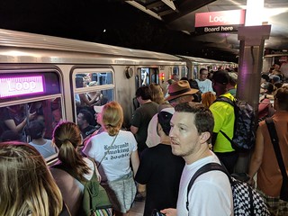 CTA - Making the poor decision to take the pink line back to the hotel