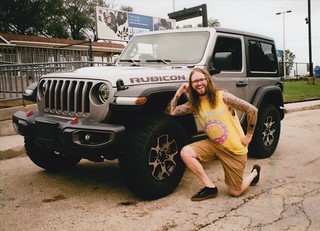 frame - Picking Mitch and Jessica up from the train. Mitch told me to do a hardstyle pose by my Jeep
