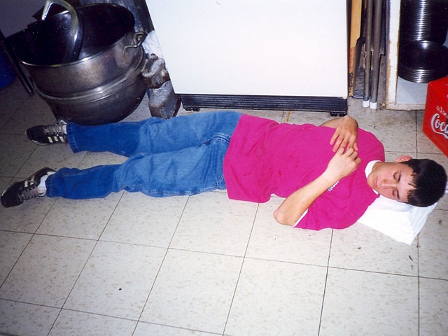 Napping in the Kitchen