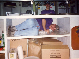 Riverbend Pizza - Joey in the Screen Bin