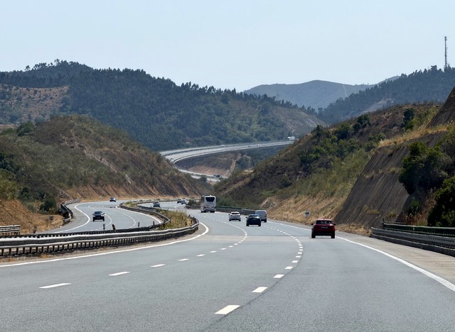 Winding through the mountains