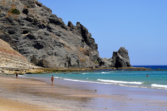 Hanging at Luz Beach