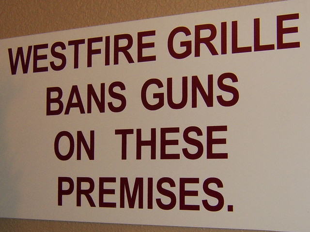 Westfire Grille Bans Guns