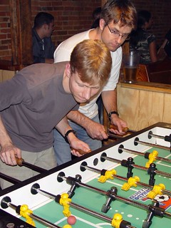 Travel - French and German Doctors - owned us at foosball