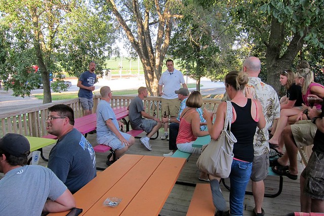 Chillin on the Angry Beaver patio