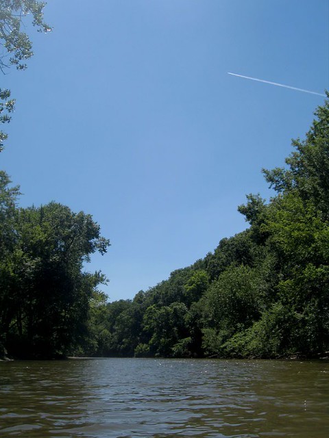 Looking down the Iowa River