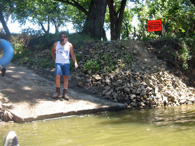 Rock-N-Row Tubers Exit Here