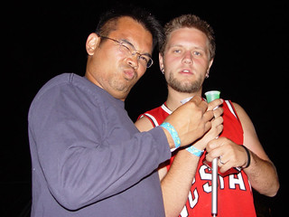 Nathan and I - sunburnt and sober