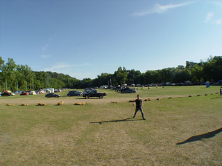 The camp ground is an old driving range
