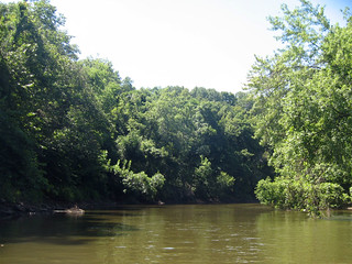 Looking down the Iowa River
