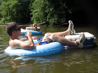 Zach, manning a cooler