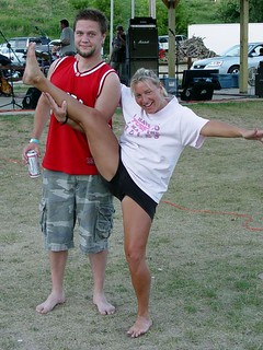 I think she used to be a cheerleader