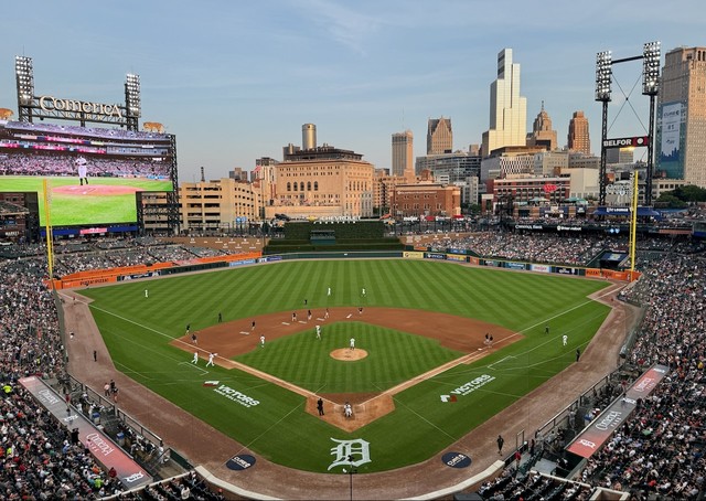 This seems to be the best seat in Comerica Park