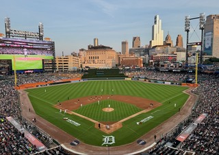 Skyline - This seems to be the best seat in Comerica Park