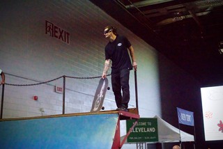 Skateboarding - Blind skater. Badass.