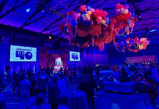 Travel - Walkin up to the Birthday Party room of the 40th annivesary