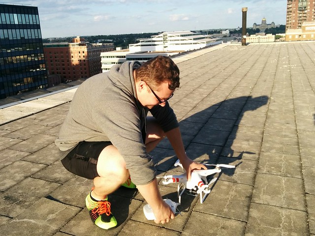 Again, hanging out on rooftops with Alexander.