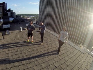 Roofing - Flying drones on the fleming rooftop