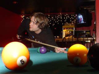 Me shooting pool