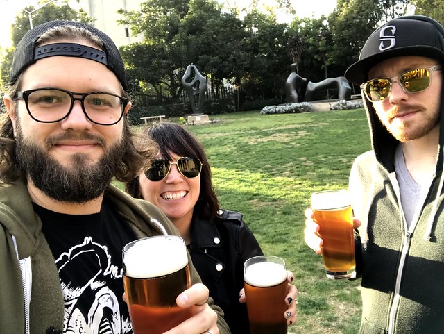 Havin a beer at Panama 66 in Balboa Park