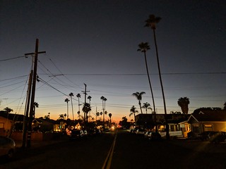 Sunset - Sunset looking down a North Park street