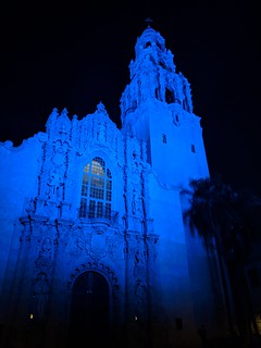 Saint Francis Chapel at night
