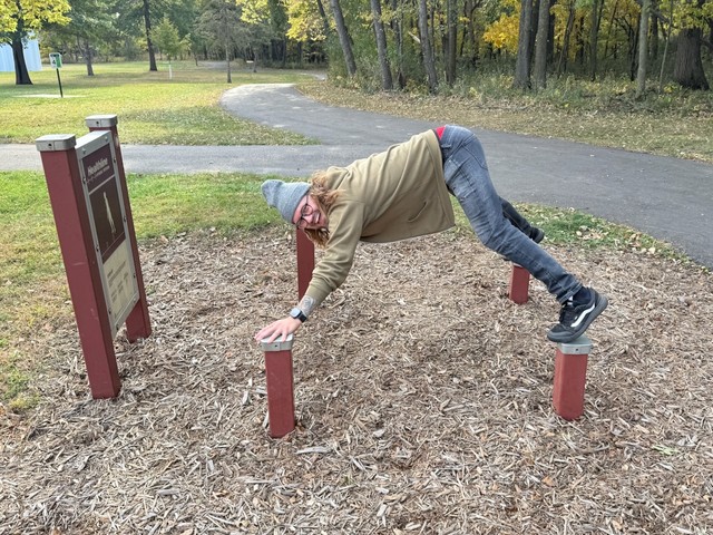 Workin out in the park