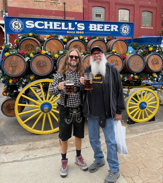 Drinking Schell's Beer