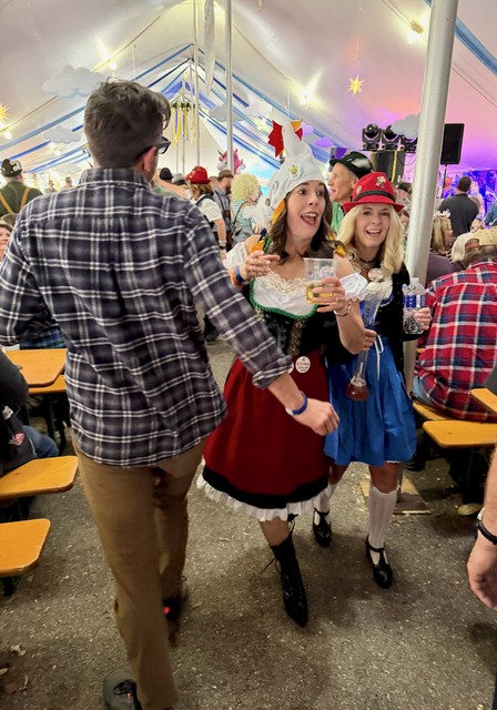 Do-si-doing our way through the beer hall