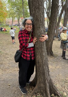 Travel - Happy tree hugger