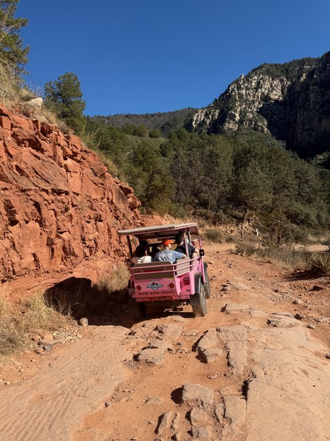 Headin back down the trail