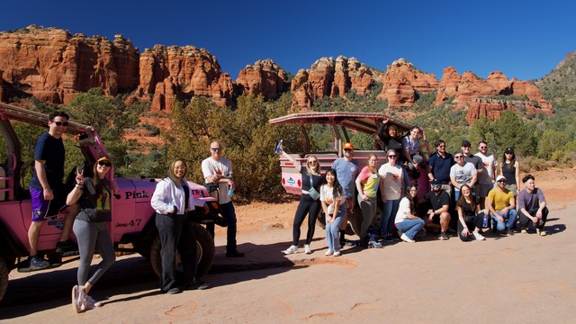 Explorin with these pink jeeps