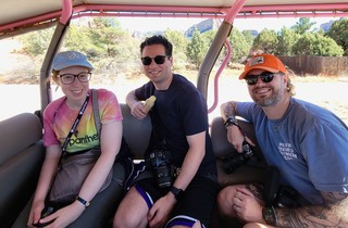 Bouncin around the back of a Jeep with these dudes