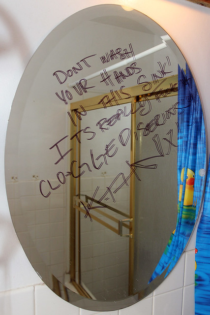 Don't wash your hands in this sink