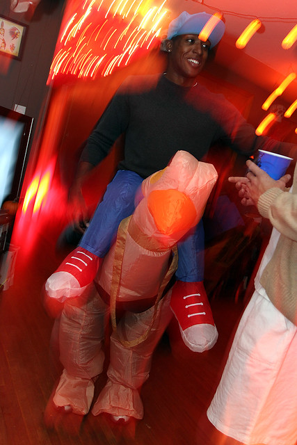 This kid's costume was cracking me up