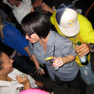 Some dude hittin on Kari, haha