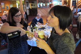 Elizabeth Ditleveson - double fisting champagnes