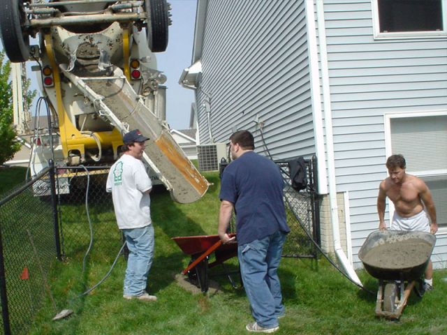 Kevi and my dad filling up
